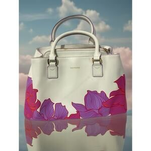 Vera Bradley Emma Floral Leather Satchel